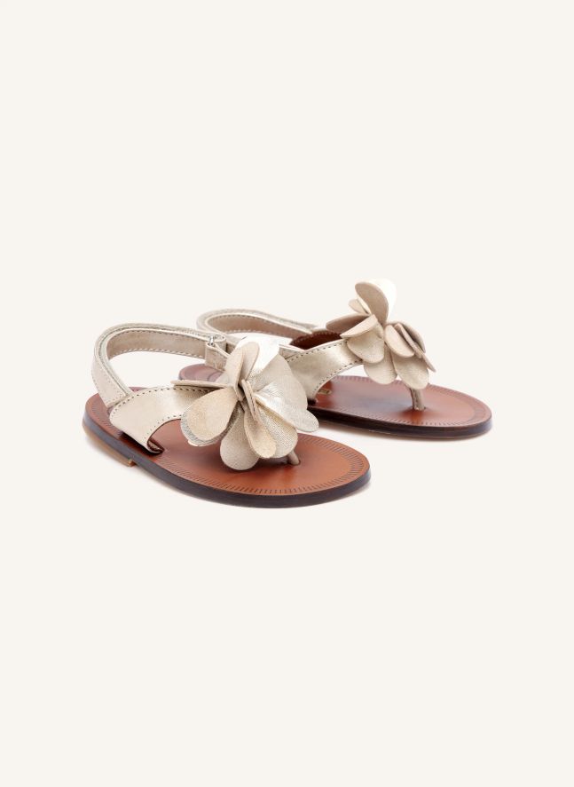 Sandales Fleur | Crème