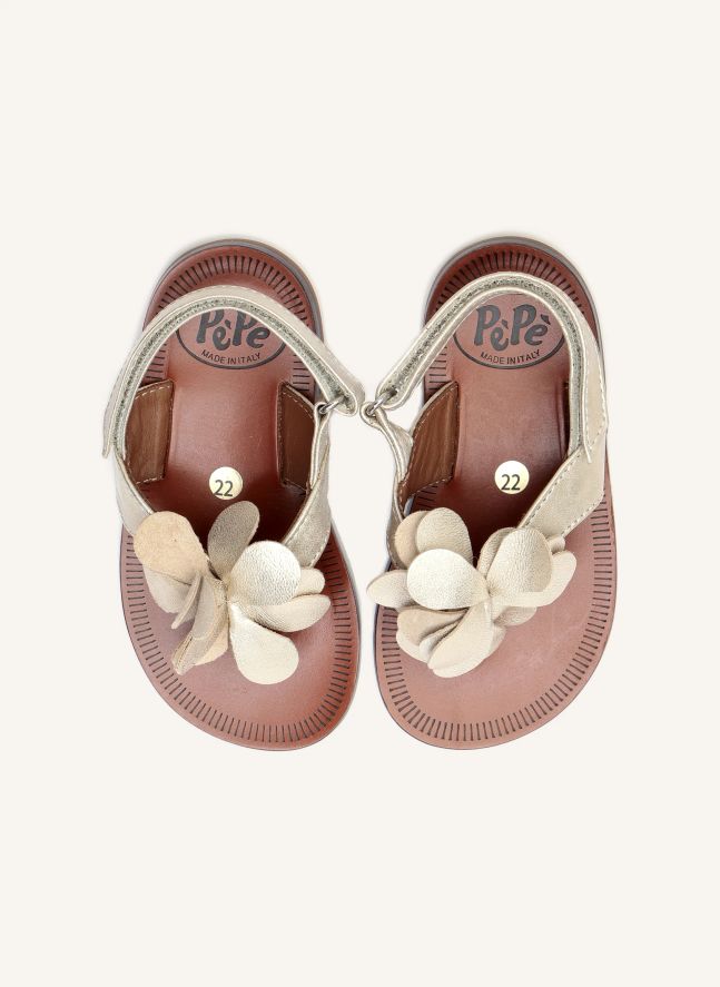 Sandales Fleur | Crème