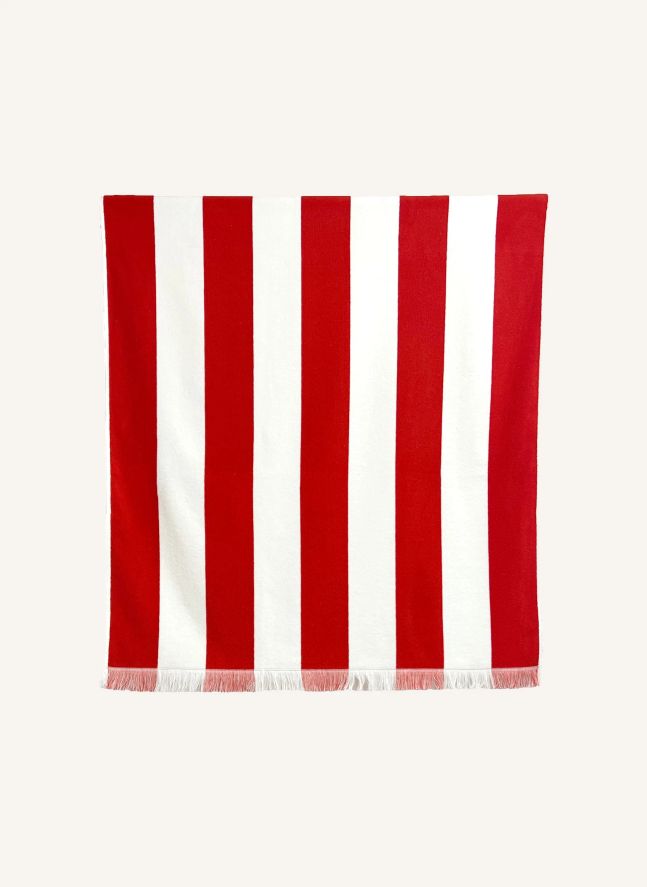 Drap de plage Porto  | Rouge vermillon