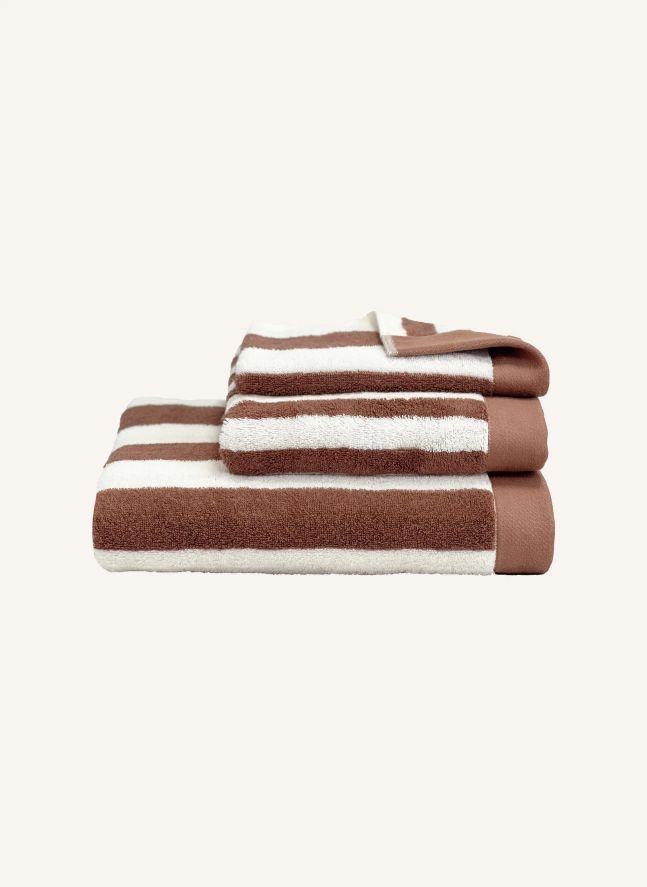 Serviette de bain en coton Santorini | Mocaccino