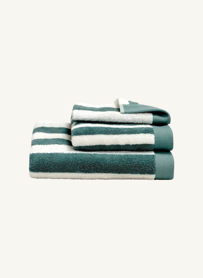 Serviette de bain en coton Santorini | Bleu céladon