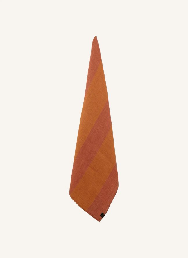 Torchon en lin Santa Cruz | Terracotta