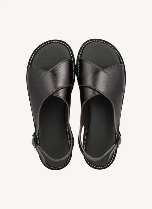 Sandales Croisées | Noir