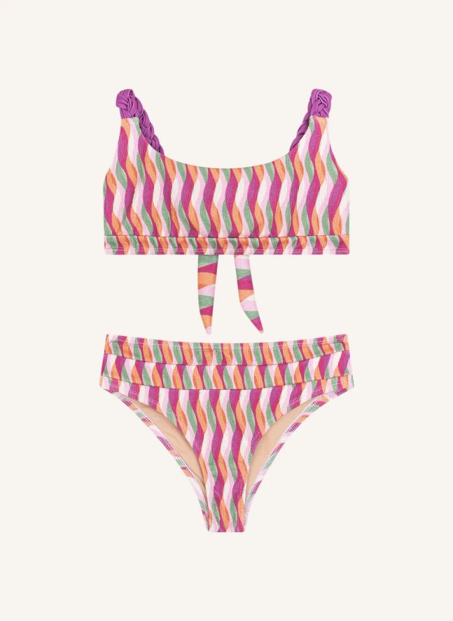 Maillot de Bain Taylor Abstrait Texturé | Rose
