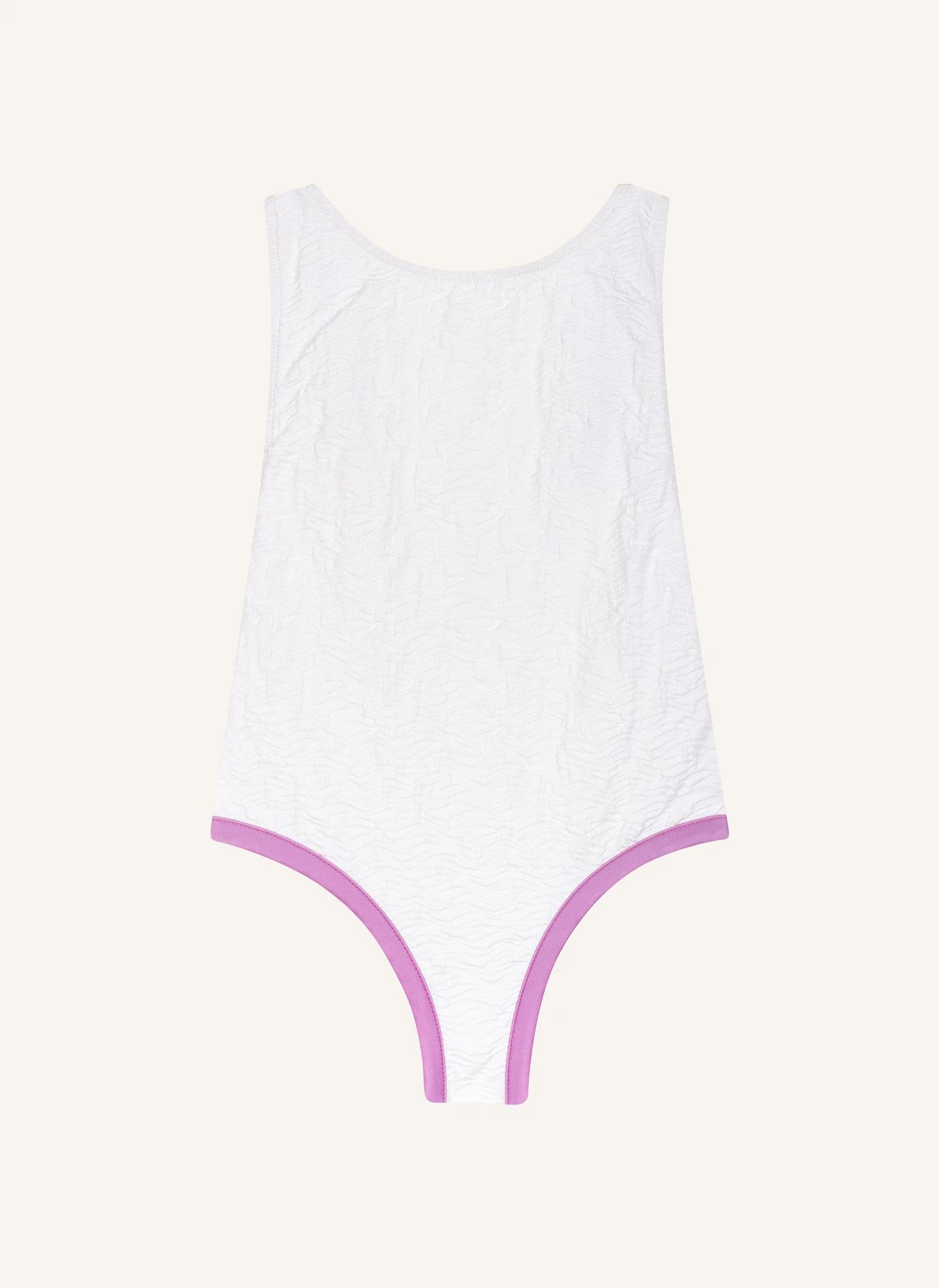 Maillot de Bain Emma Wavy Texturé | Blanc- Image produit n°0
