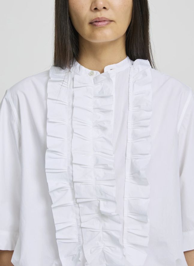 Blouse Magrita Short Coton | Blanc