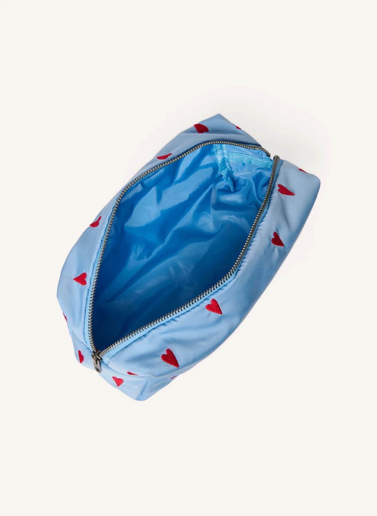 Trousse de toilette Puffy Hearts | Bleu ciel- Image produit n°1