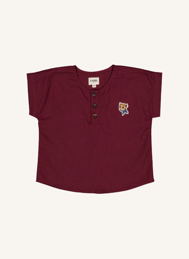 Kurta Blouset Lin | Bordeaux