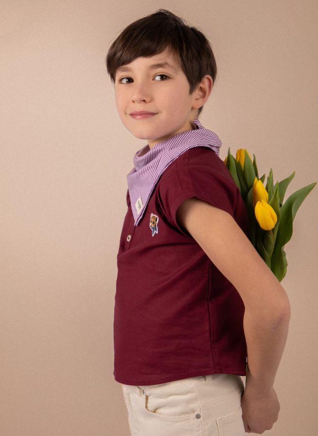 Kurta Blouset Lin | Bordeaux