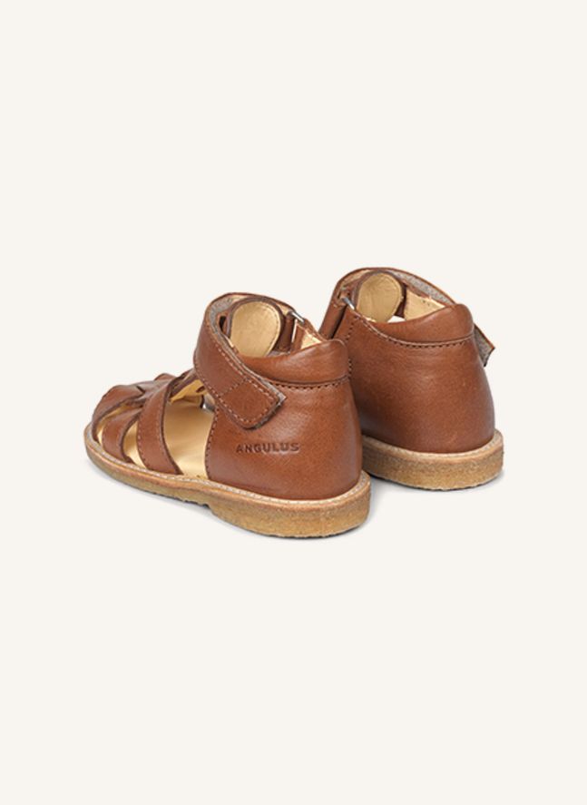 Sandales Cuir Tige Haute | Caramel
