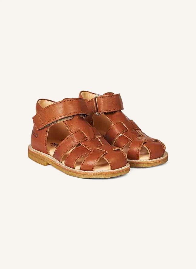 Sandales Cuir Tige Haute | Caramel