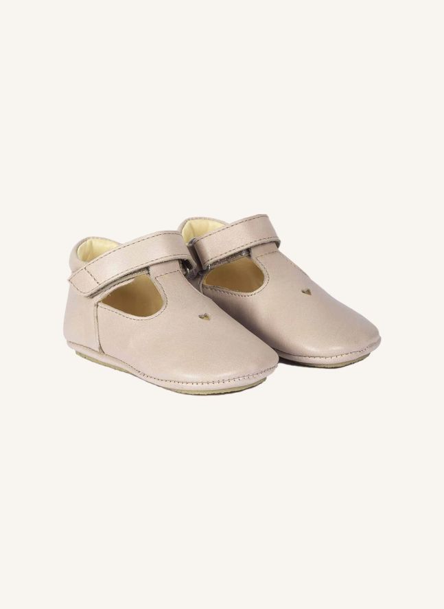 Chaussons Cuir | Rose pâle