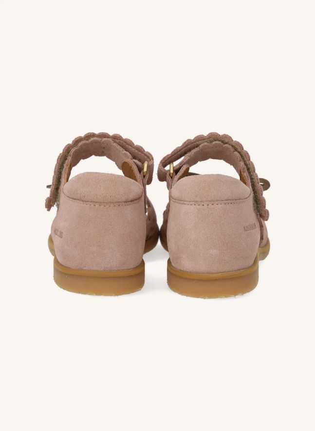 Sandales Papillon Daim | Rose pâle