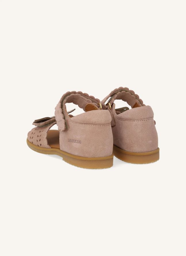 Sandales Papillon Daim | Rose pâle