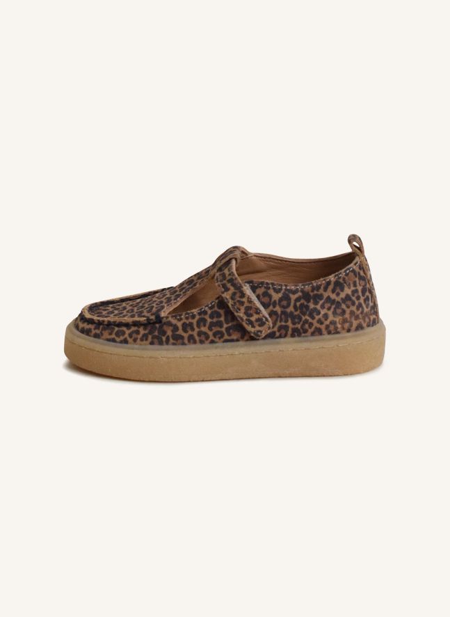 Du Tilly Leopard Suede Loafers | Brown