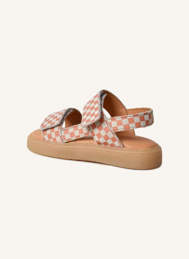 Du Malu Carreaux Sandals | Coral