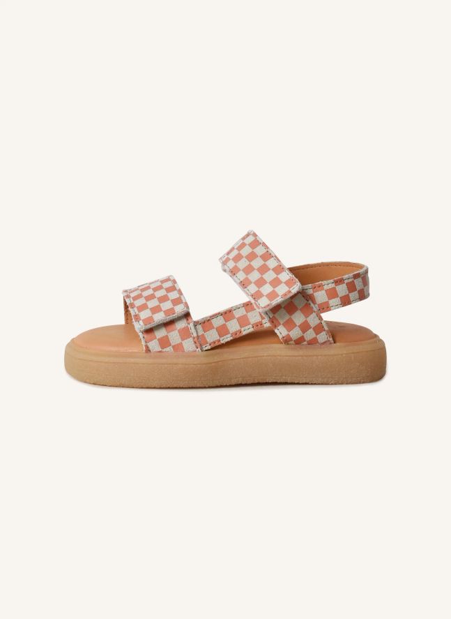 Du Malu Carreaux Sandals | Coral