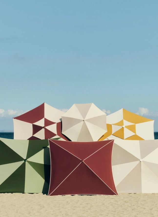 Parasol carré Terrazza  | Gris clair