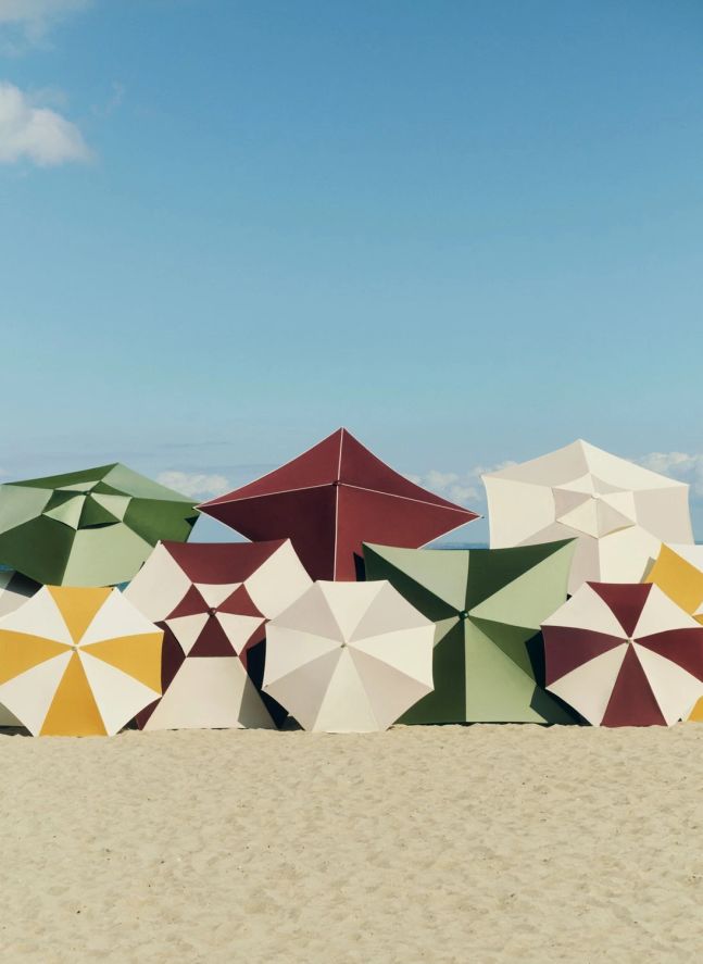 Parasol carré Terrazza  | Burgundy