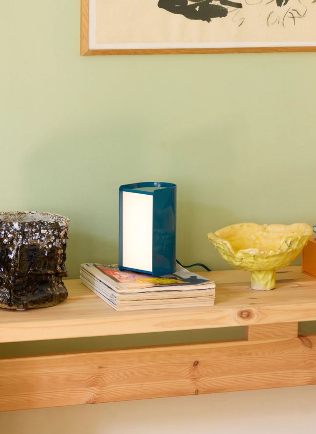 Lampe de table Book | Bleu pétrole