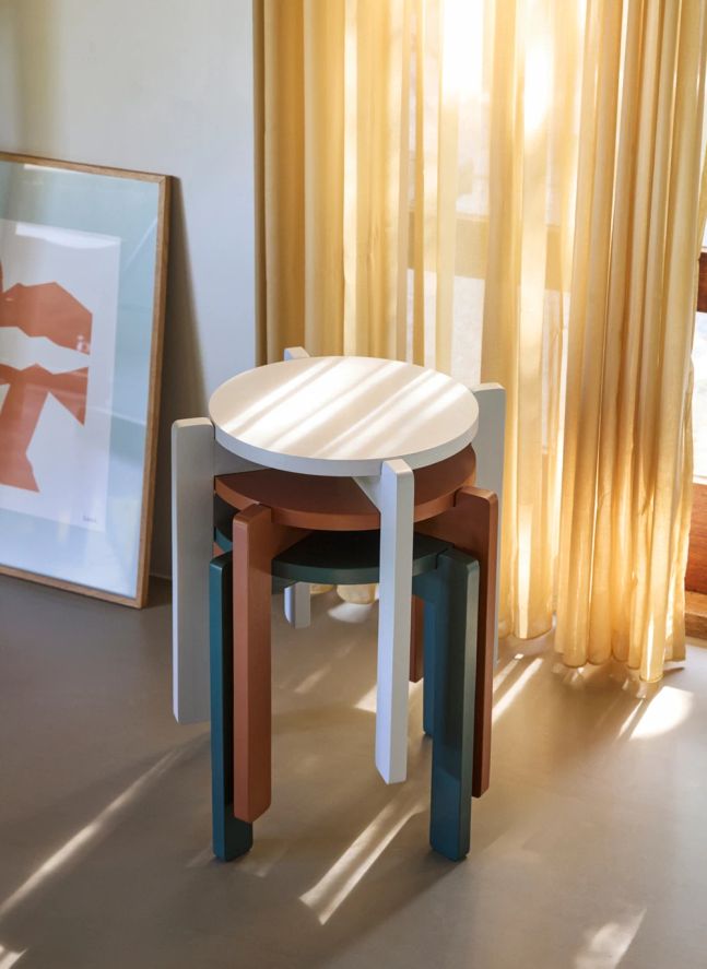 Tabouret Always | Bleu pétrole