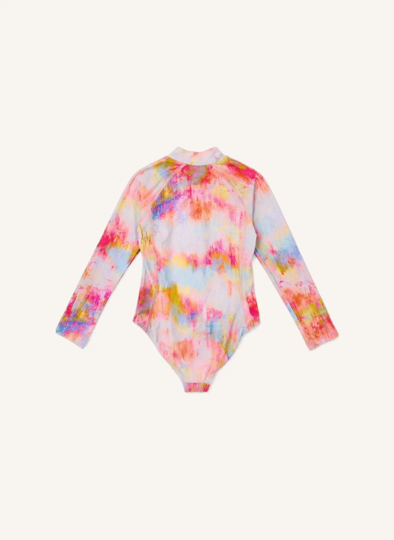 Maillot de Bain Anti-UV Daiquiri Tie and Dye Fibres Recyclées | Rose- Image produit n°1