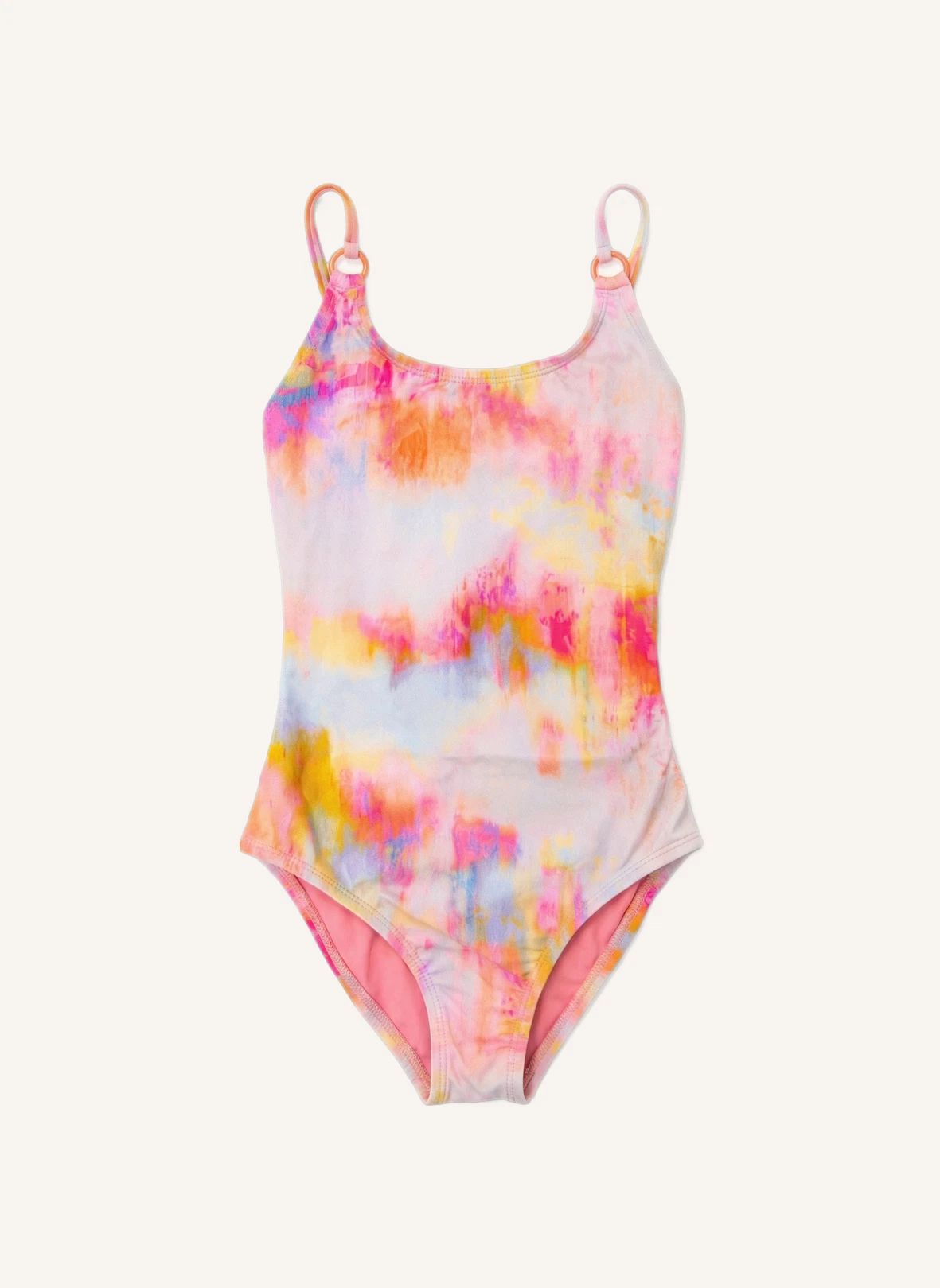Maillot de Bain 1 Pièce Daiquiri Tie and Dye Fibres Recyclées | Rose- Image produit n°0