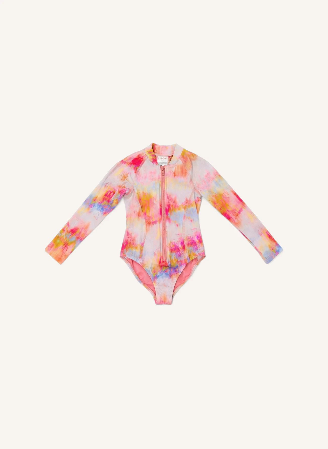 Maillot de Bain Anti-UV Daiquiri Tie and Dye Fibres Recyclées | Rose- Image produit n°0