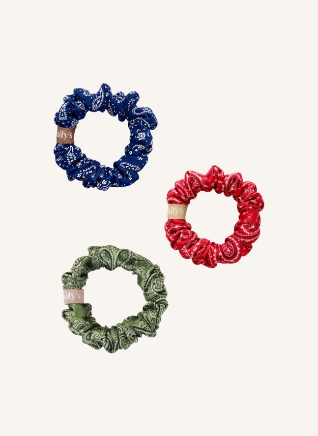 Chouchou Bandana en soie - Lot de 3