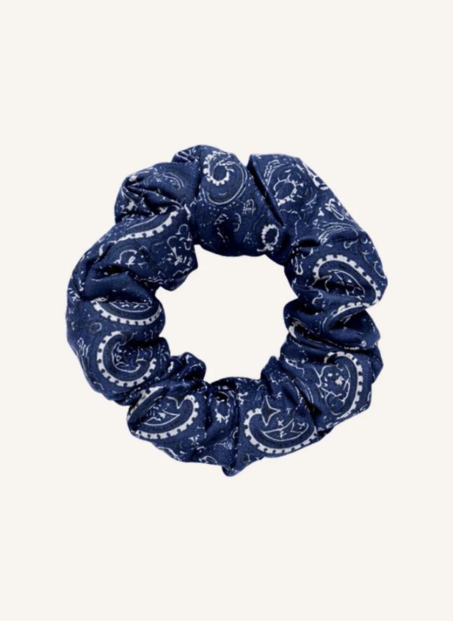 Chouchou Bandana en soie - Medium | Bleu