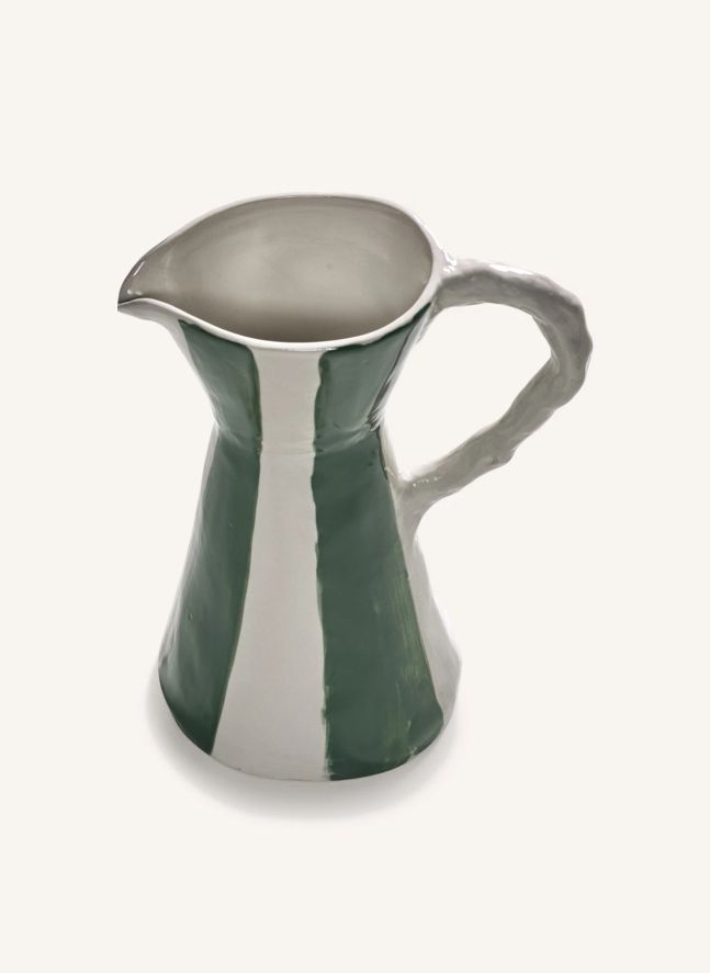 Carafe rayée Charly, Marie Michielssen | Vert