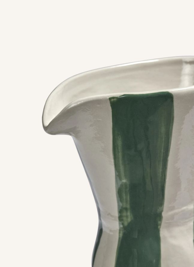 Carafe rayée Charly, Marie Michielssen | Vert