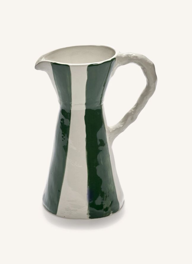 Carafe rayée Charly, Marie Michielssen | Vert