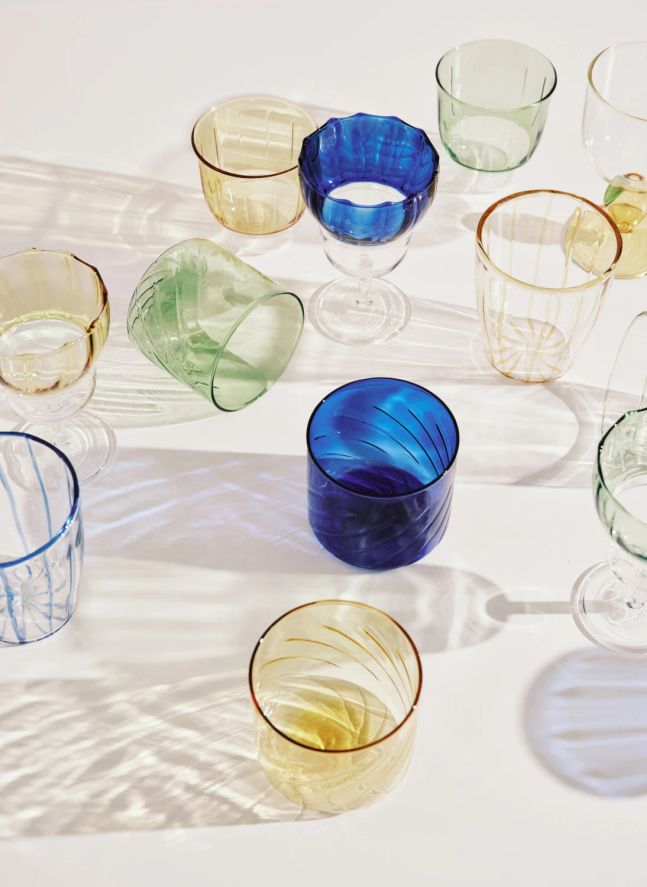 Verres Yam, Waww La Table - Set de 4 | Jaune