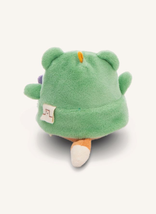 Geeks fox plush with frog disguise | Green