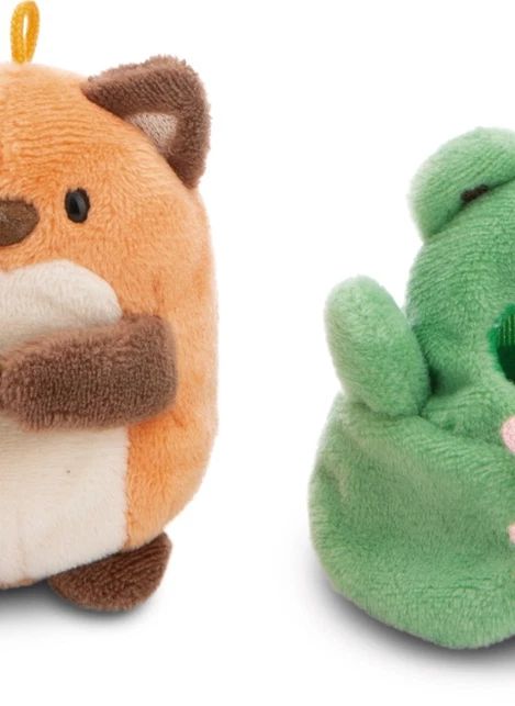 Geeks fox plush with frog disguise | Green
