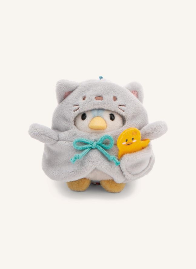 Penguin Waddle plush with Cat disguise | Grey