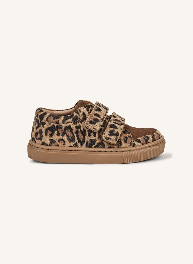 Scratch Low Leopard Sneakers | Brown
