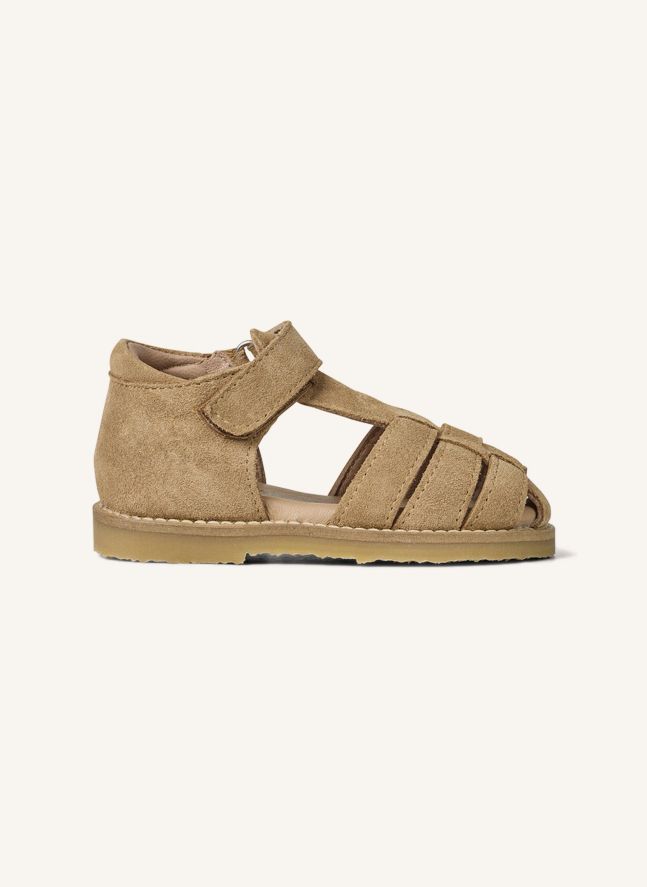 Classic Suede Scratch Sandals | Beige