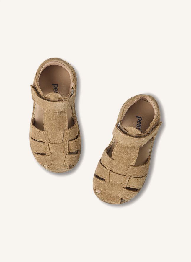 Classic Suede Scratch Sandals | Beige