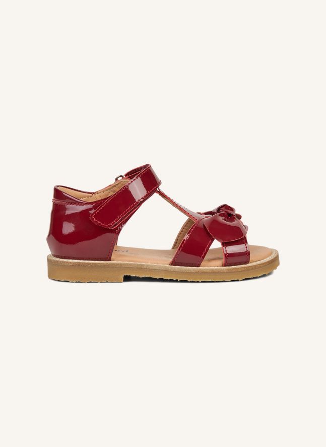 Bow sandals | Cherry red