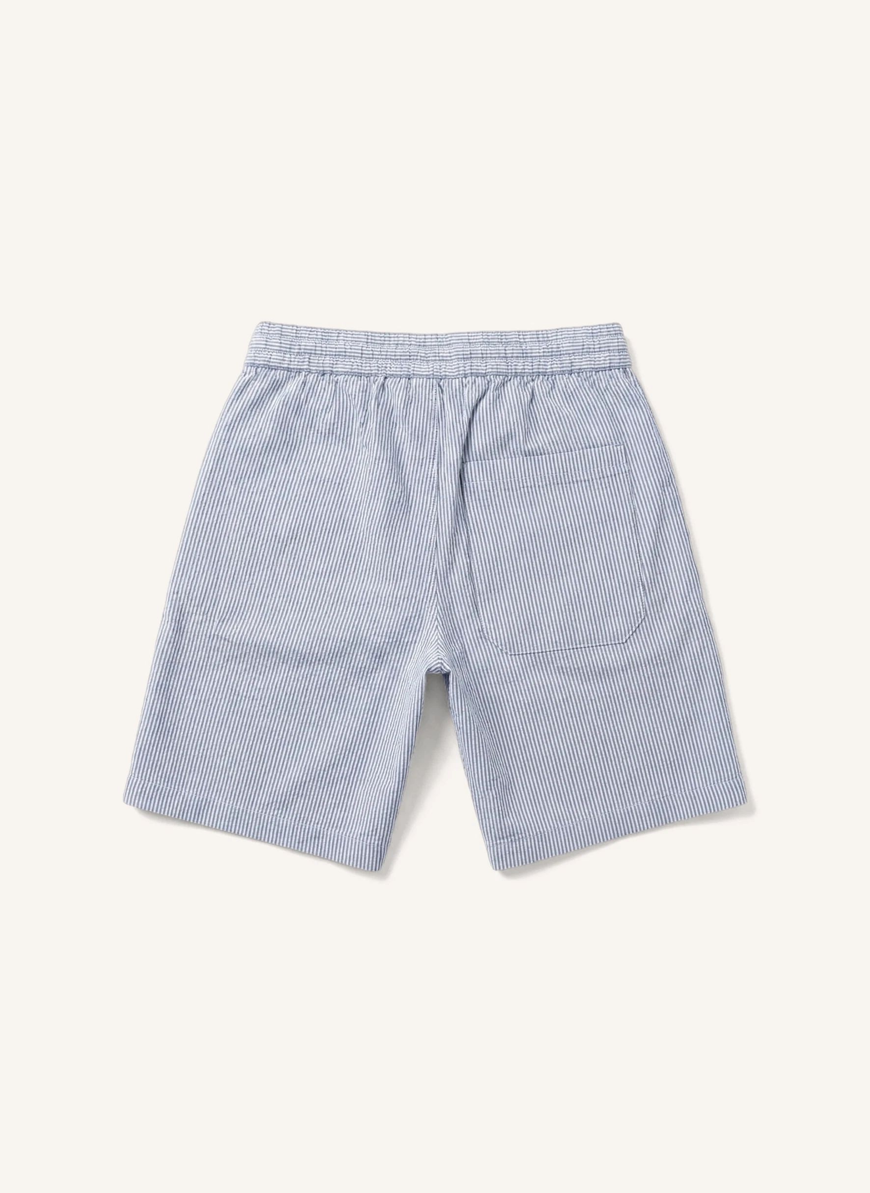 Short Ample Tom Rayé | Bleu roi- Image produit n°3