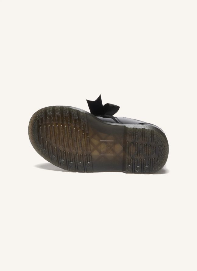 Mary Janes Noeud Bow J | Noir brillant