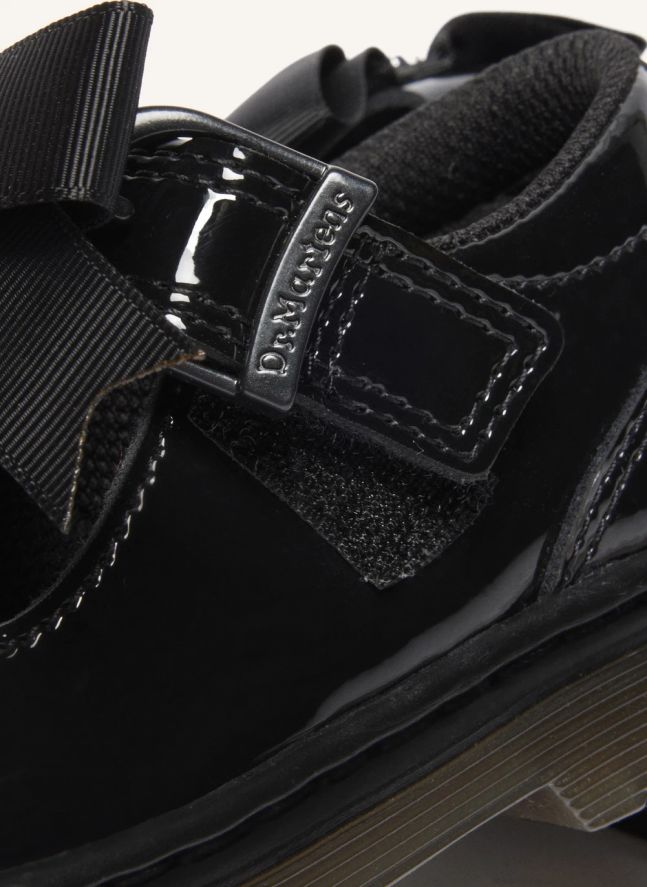 Mary Janes Noeud Bow J | Noir brillant