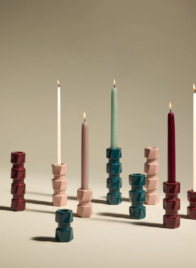 Bougeoir Colonna | Carmin