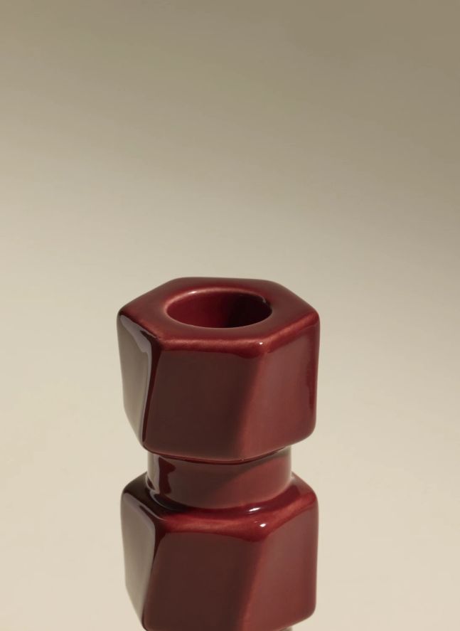 Bougeoir Colonna | Carmin