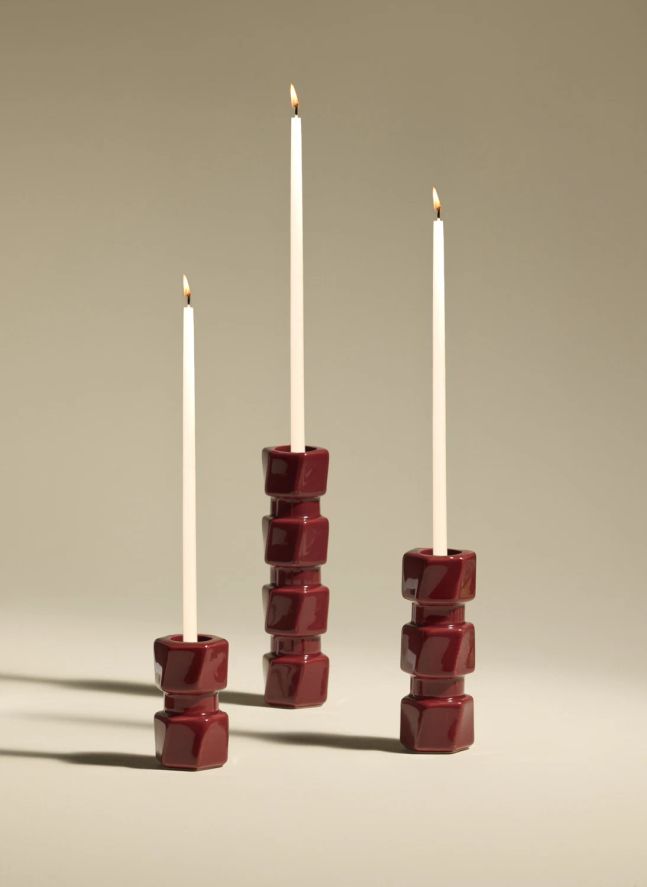 Bougeoir Colonna | Carmin
