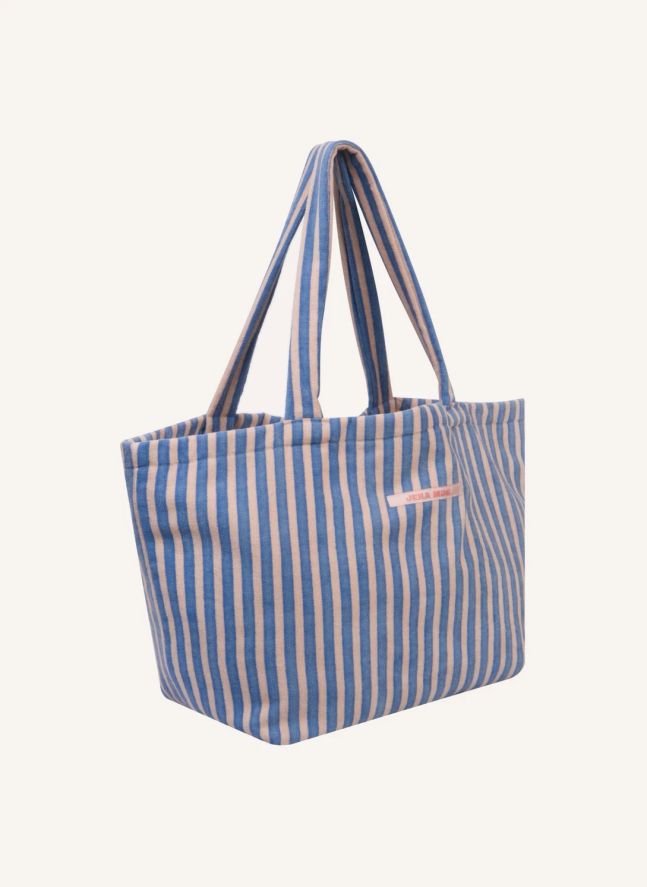 Sac de Plage Rayé Eponge | Bleu roi