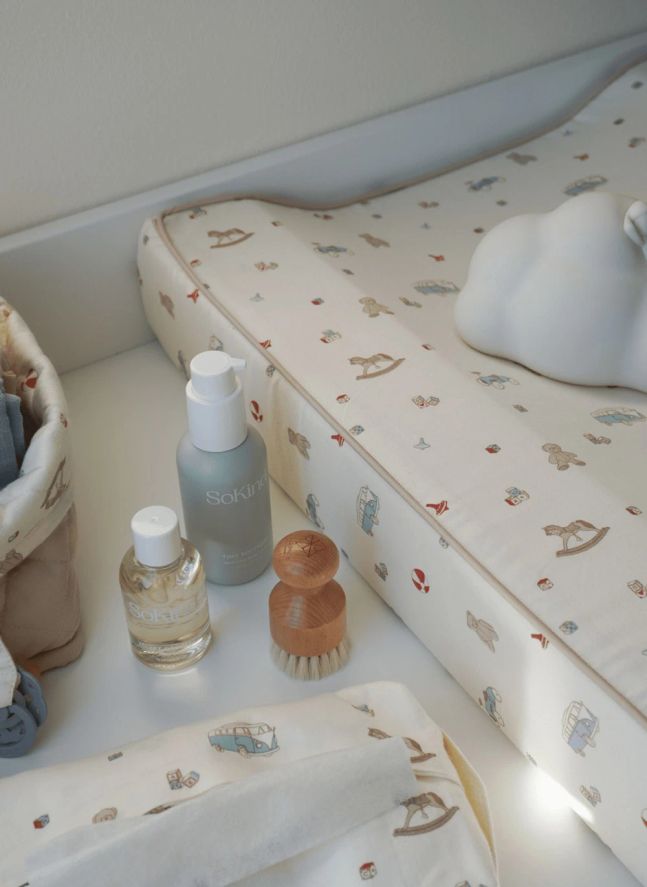 Etui pour lingettes Vintage Toys | Beige