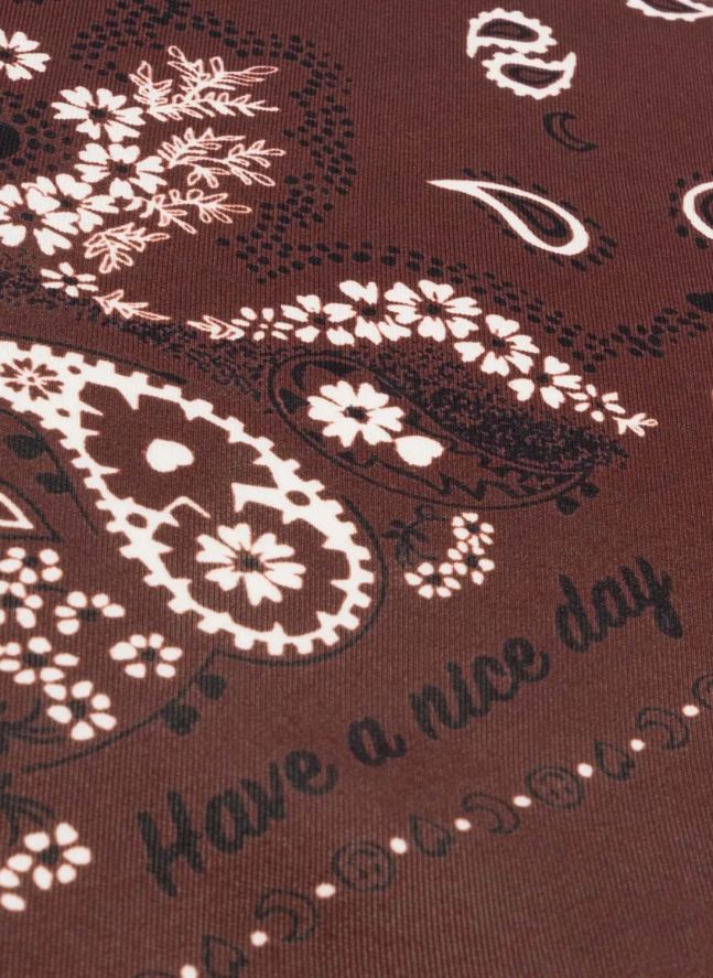 Bandana Small Soie | Marron